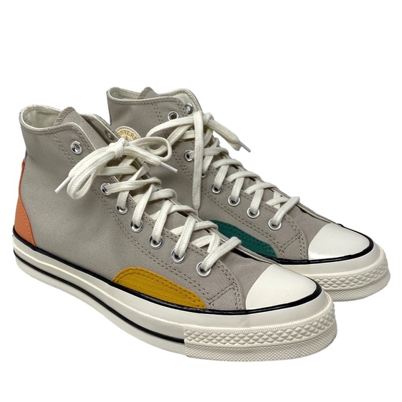 Converse Ctas 70 High Shoes Men’s Size Gray Multi Canvas Skate Sneakers A05122C - Picture 5 of 8